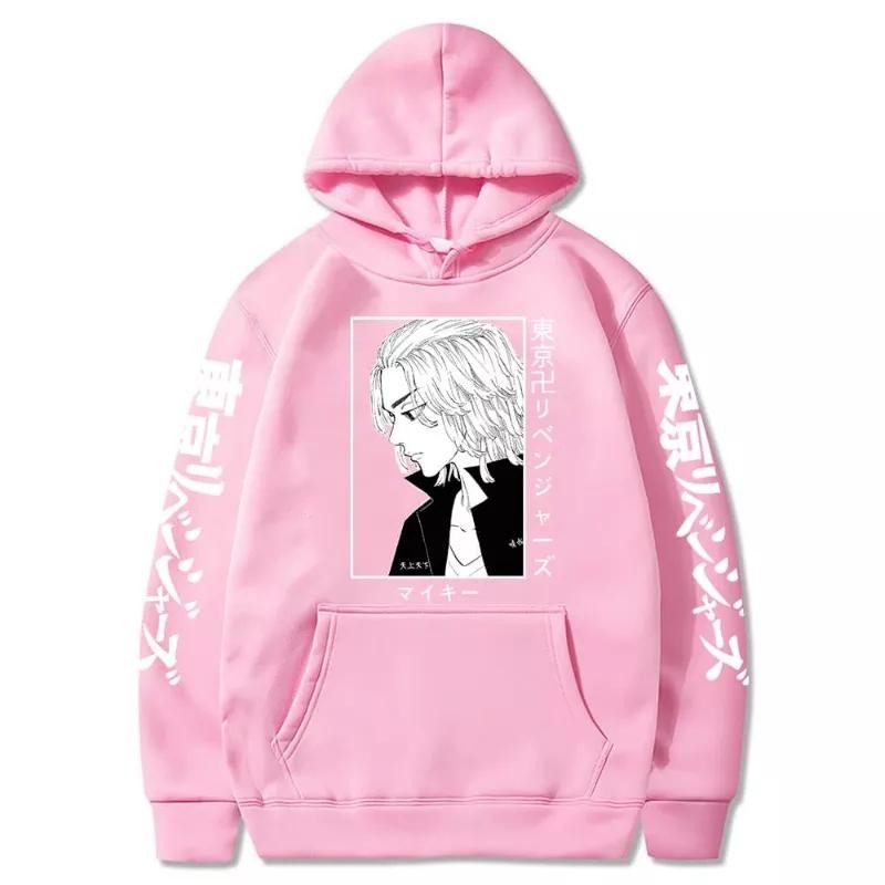 Tokyo Revengers Pink Hoodie MIKEY