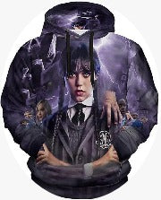 Wednesday 3D Zipper Hoodie - Preppy Kids (Grand Bazaar)