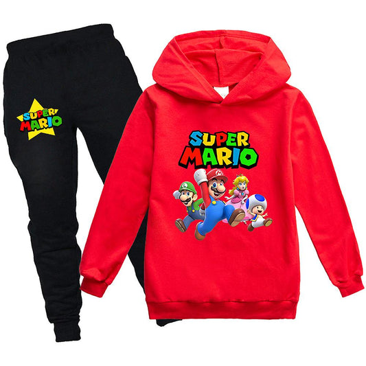 Super Mario Red Track Suit With Front Pockets