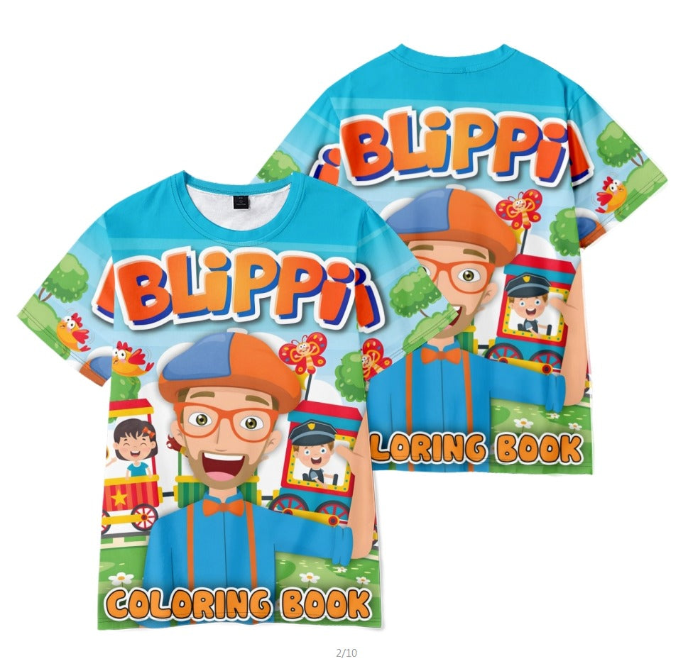 Blippi Tshirt Coloring Book