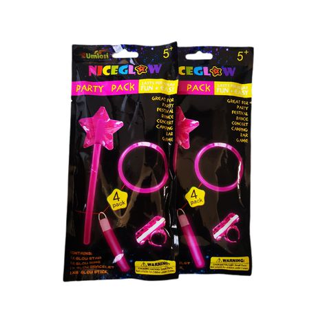 Pink Party Glow Sticks (Party Favors) 1 pack