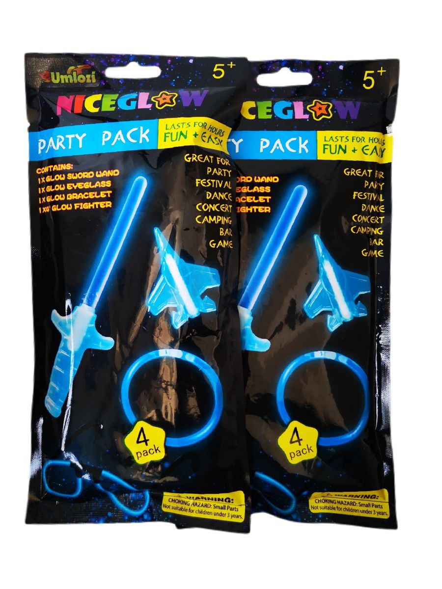 Blue Party Glow Sticks (Party Favors) 1 pack