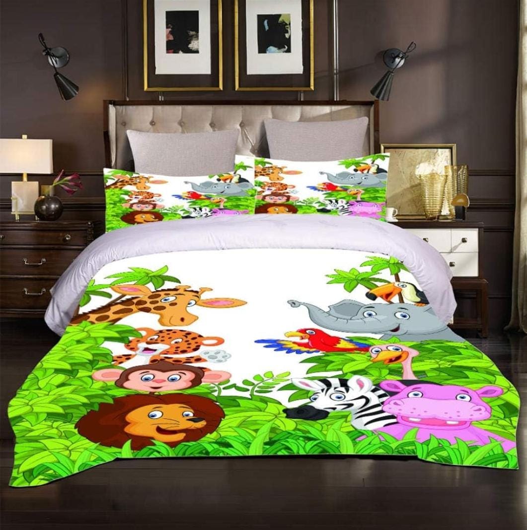 Animal Jungle Kingdom Bed City 3PC Comforter set (NO. 30)