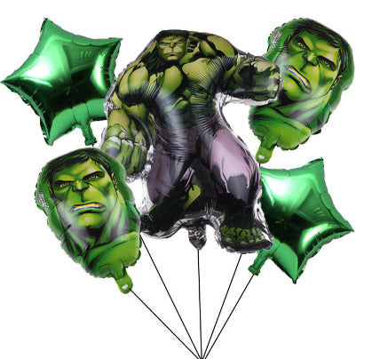 Incredible Hulk 5pc Foil Balloon set