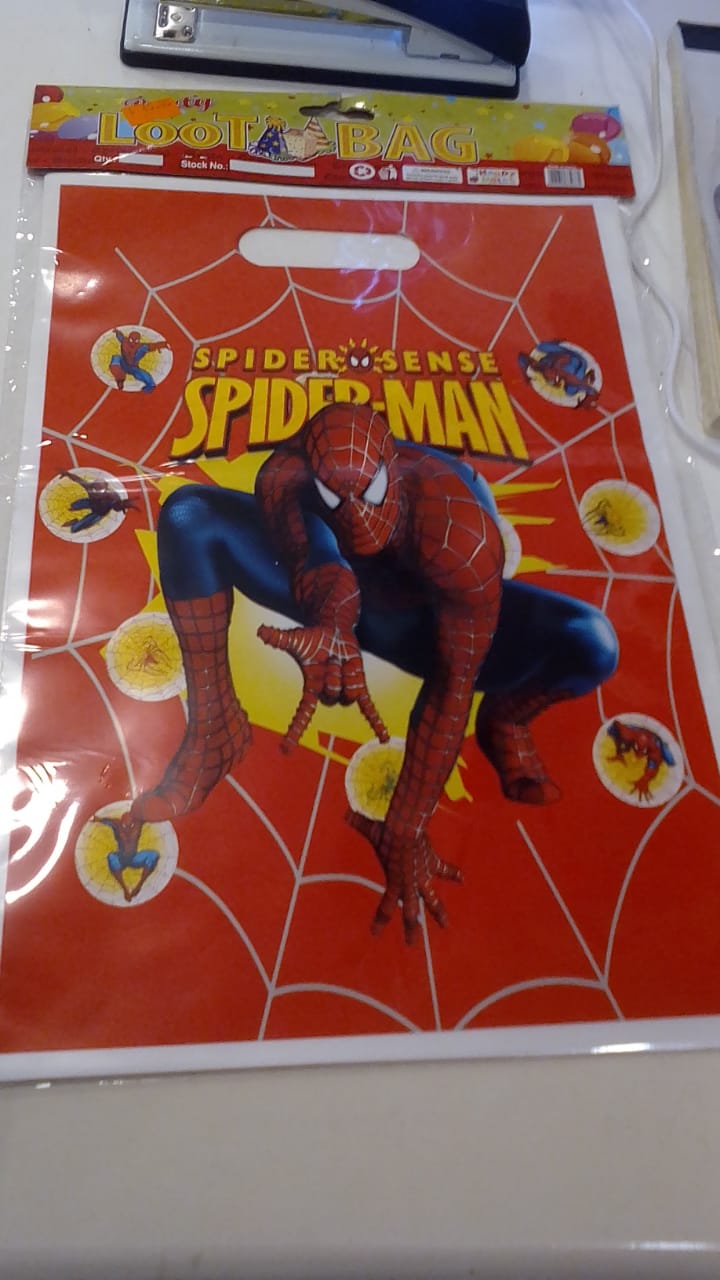 Spiderman red city party loot bags (10 pcs)