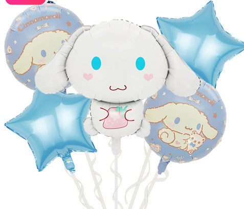 Cinnamon Roll Sanrio  5PC Anime Foil Balloon