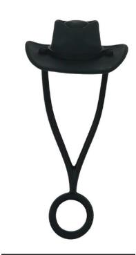 Cowboy Hat Drinks Straw Cover Caps Toppers for Tumbler
