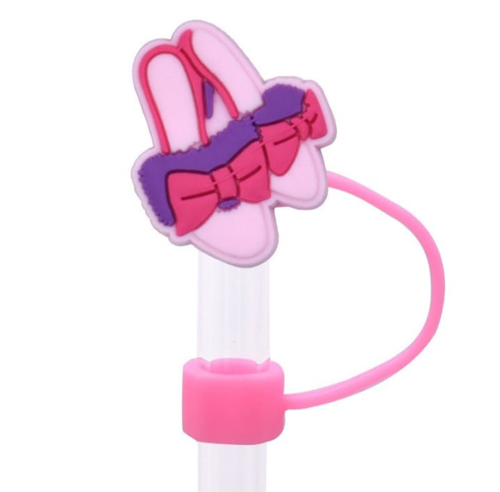 Barbie Straw Cover Caps Toppers for Tumbler