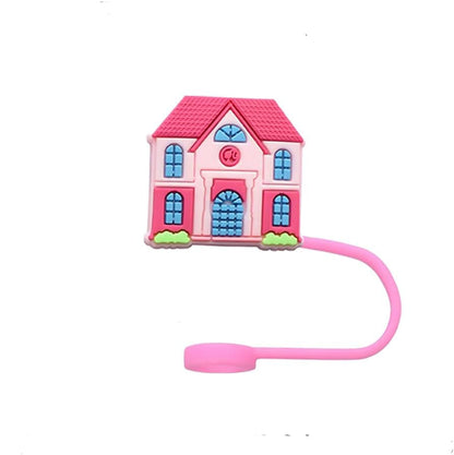 Barbie Straw Cover Caps Toppers for Tumbler