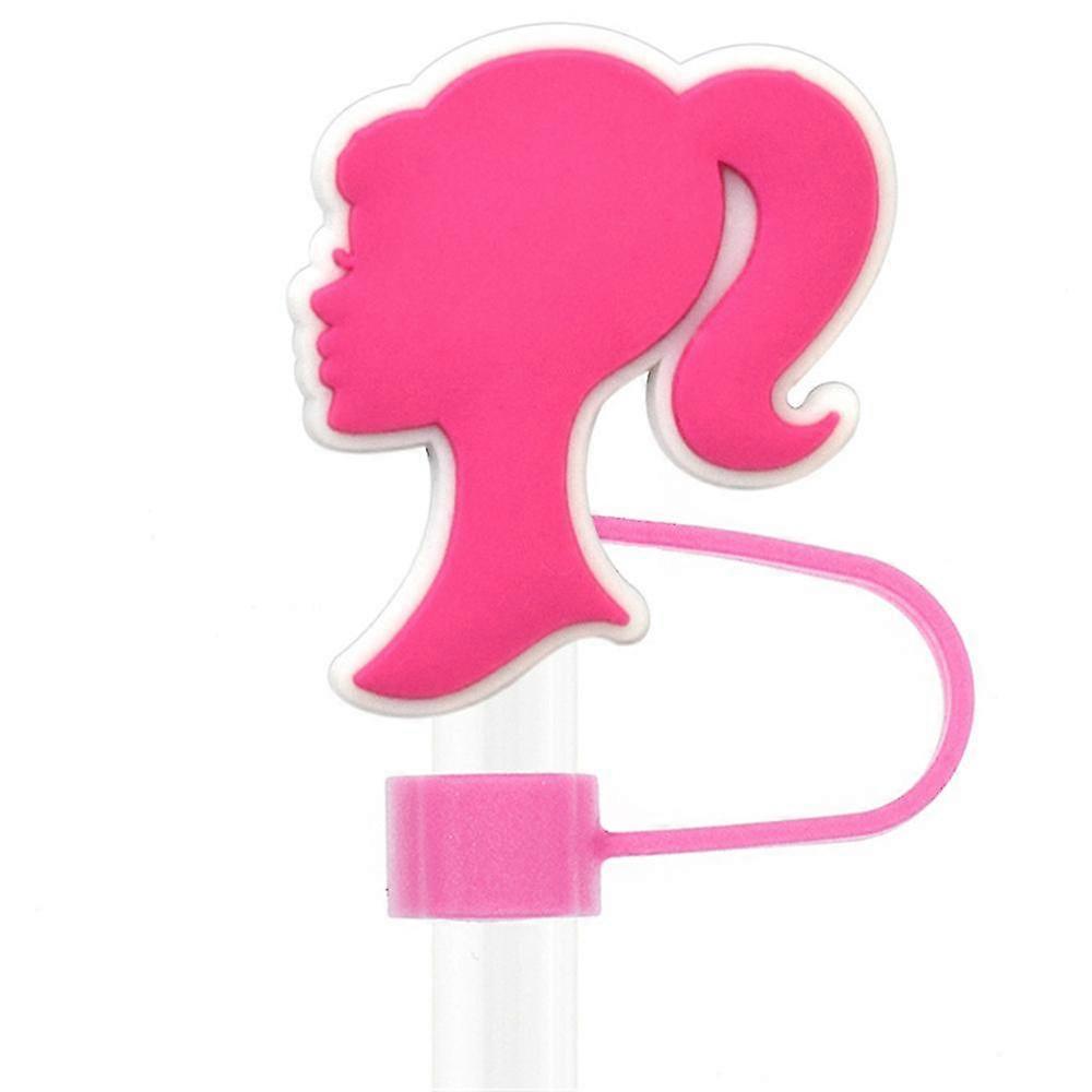 Barbie Straw Cover Caps Toppers for Tumbler