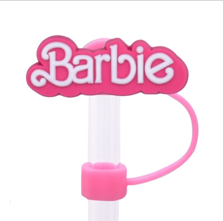 Barbie Straw Cover Caps Toppers for Tumbler