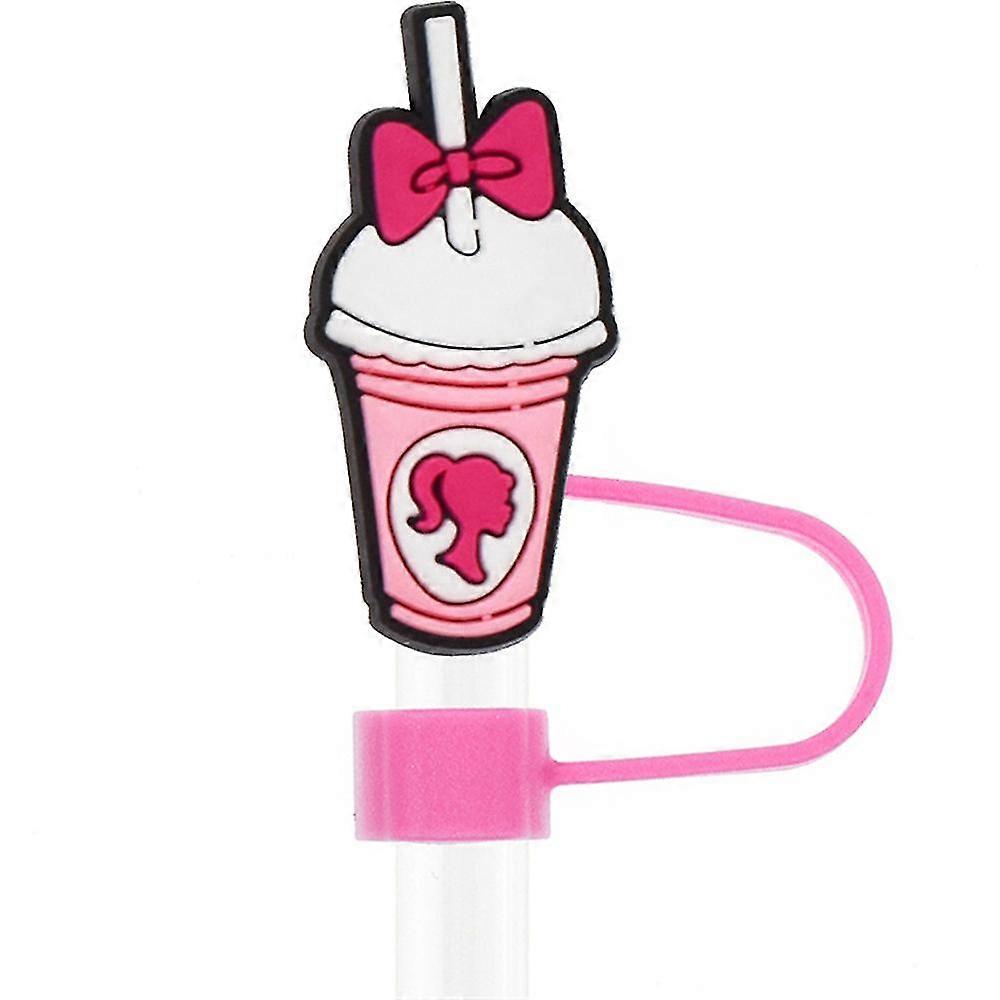 Barbie Straw Cover Caps Toppers for Tumbler