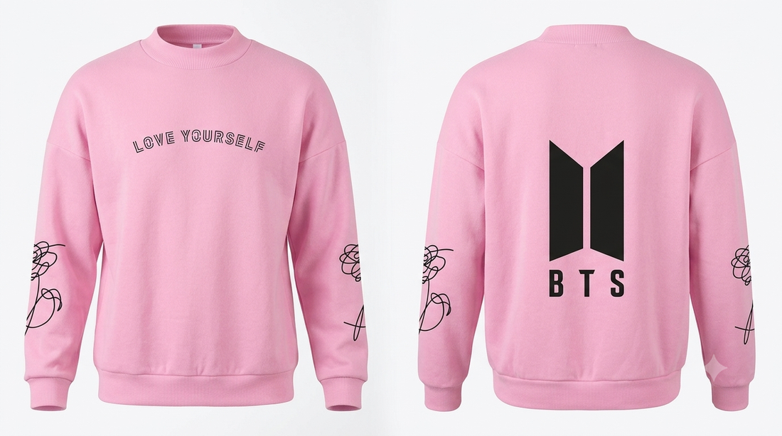 BTS Band Sweater (Pink Love Yourself)