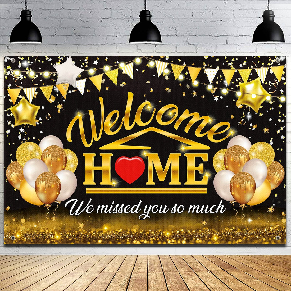 Welcome home we missed you so much Banner 5ft by 3ft