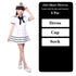 Sailor Girls Costume Dress (Kids version)-Birthday Outfits-Preppy Kids Trinidad-Cosplay