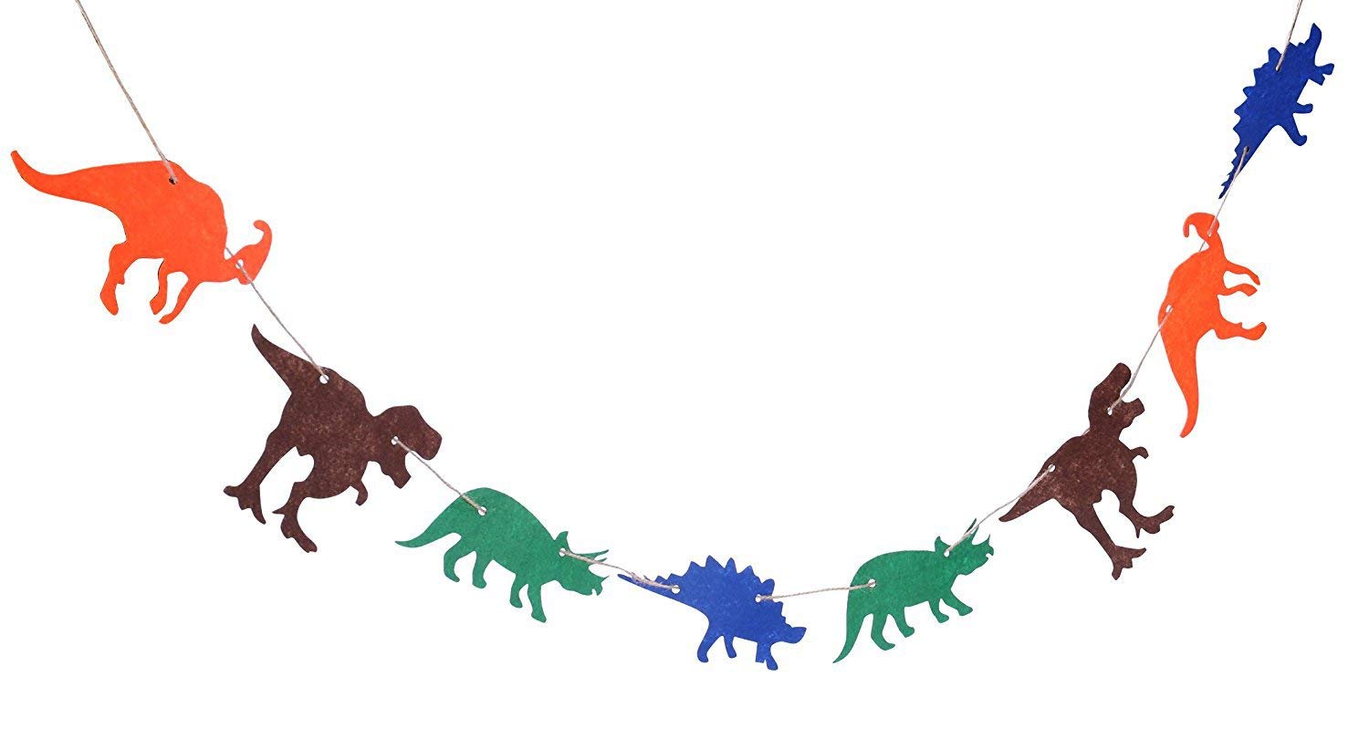 Dinosaur felt banner