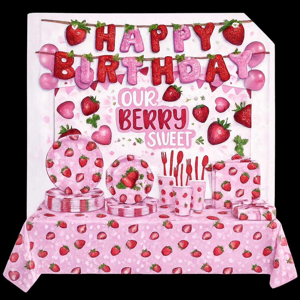 Our Berry Sweet Strawberry decoration package