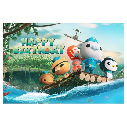 Octonauts Happy Birthday Banner 5ft by 3ft