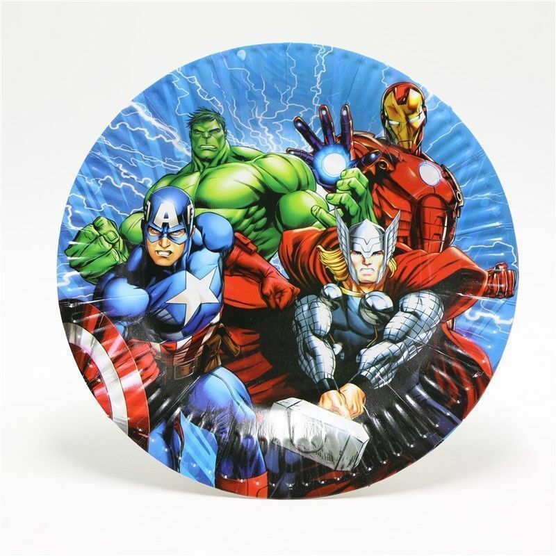 Avengers 7” plates 10pcs