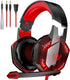 G2000 Pro Gaming Headset, Bass Surround Gaming Headphones with Noise Cancelling Mic, LED Lights, Soft Memory Earmuffs for PS5/ PS4/ Xbox One - Preppy Kids (Grand Bazaar)