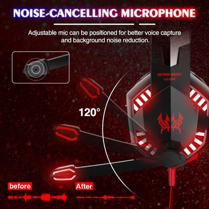 G2000 Pro Gaming Headset, Bass Surround Gaming Headphones with Noise Cancelling Mic, LED Lights, Soft Memory Earmuffs for PS5/ PS4/ Xbox One - Preppy Kids (Grand Bazaar)