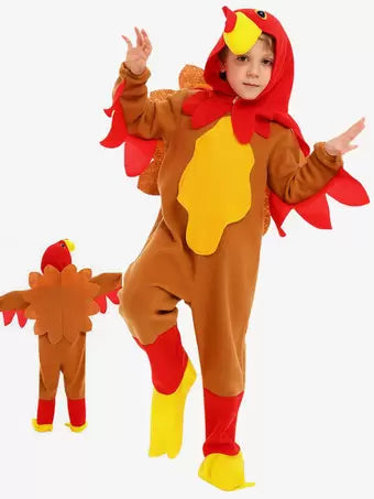 Turkey Kids Animal Costume Cosplay Outfit Rooster