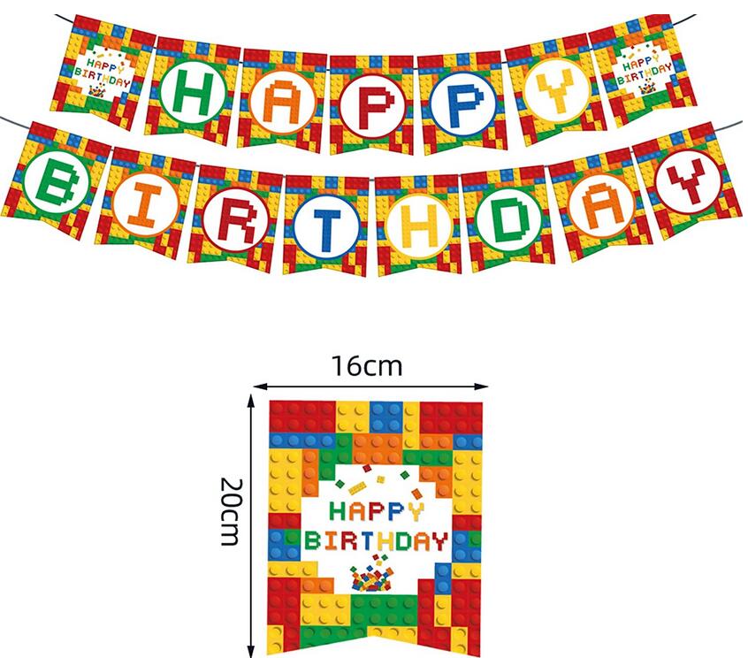 Lego Happy birthday banner