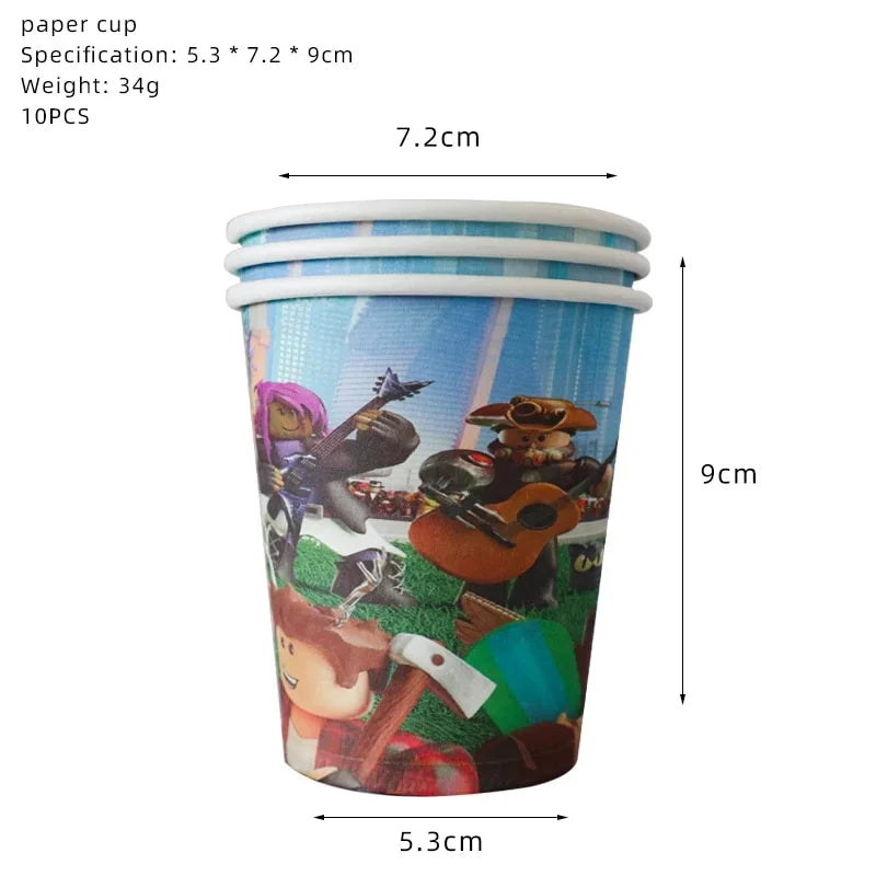 Roblox party cups 10pcs
