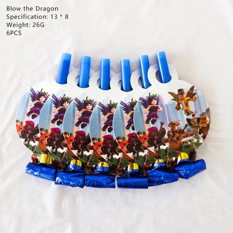 Roblox party blowers 6pcs