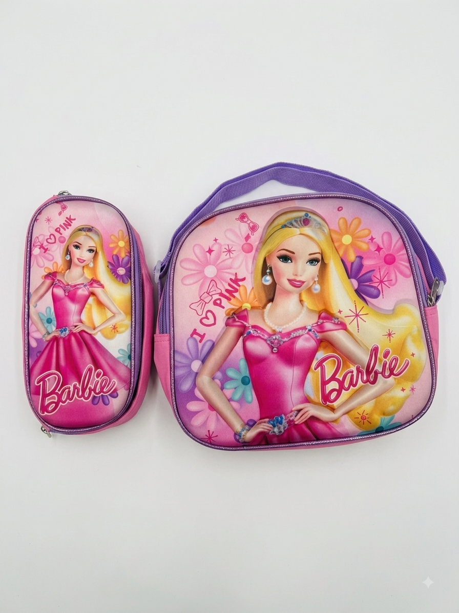 Barbie lunch bag and pencil case set