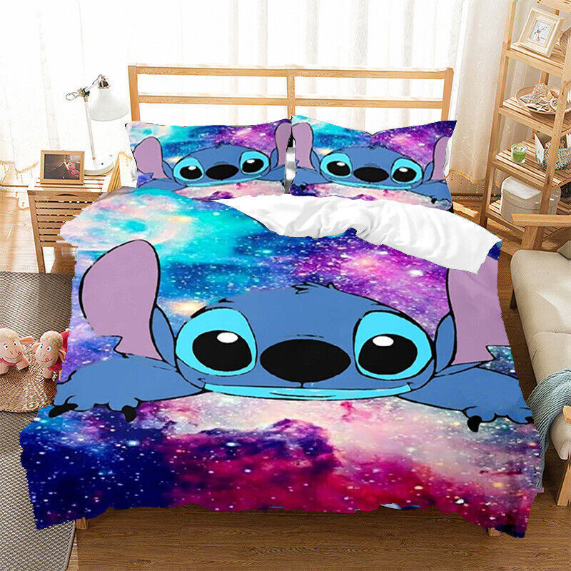 Stitch Galaxy comforter 3pc bed set