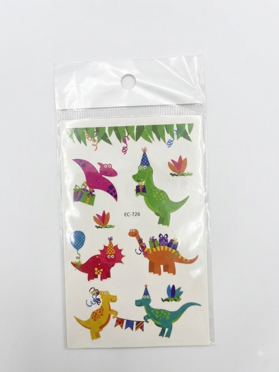 Dinosaur temporary tattoos