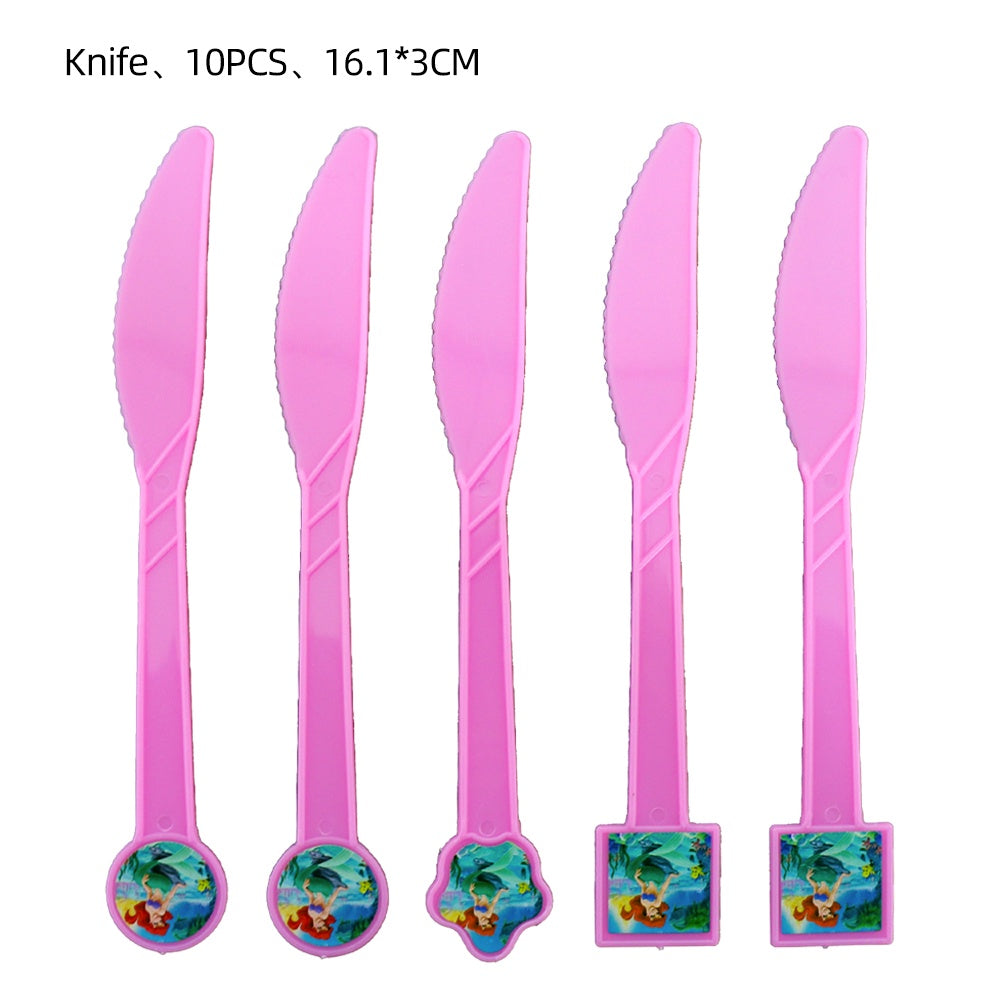Little mermaid knives 10pcs