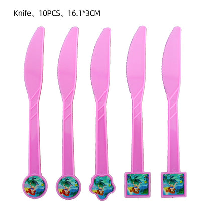 Little mermaid knives 10pcs