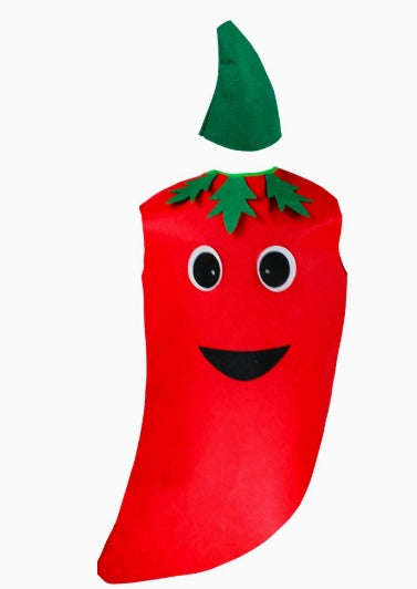 Red pepper kids costume (3-8yrs)