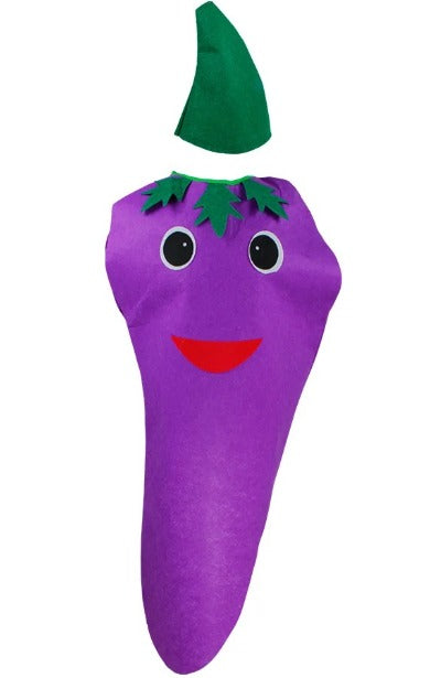 Eggplant kids costume (3-8yrs)