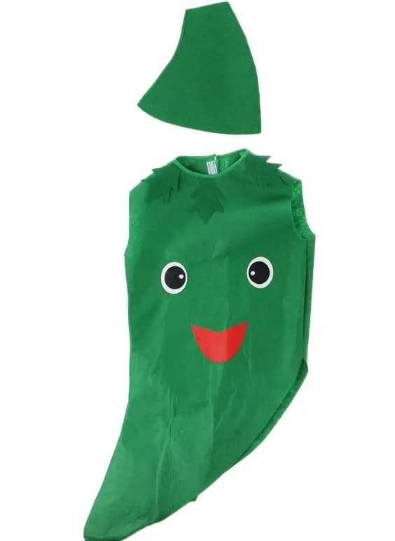 Green pepper kids costume (3-8yrs)