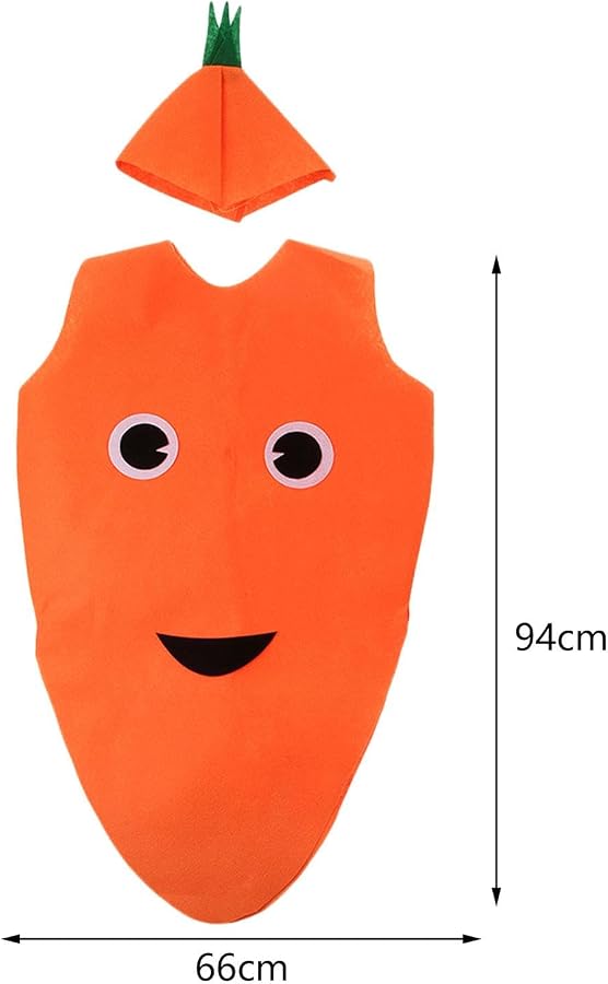 Carrot kids costume (3-8yrs)