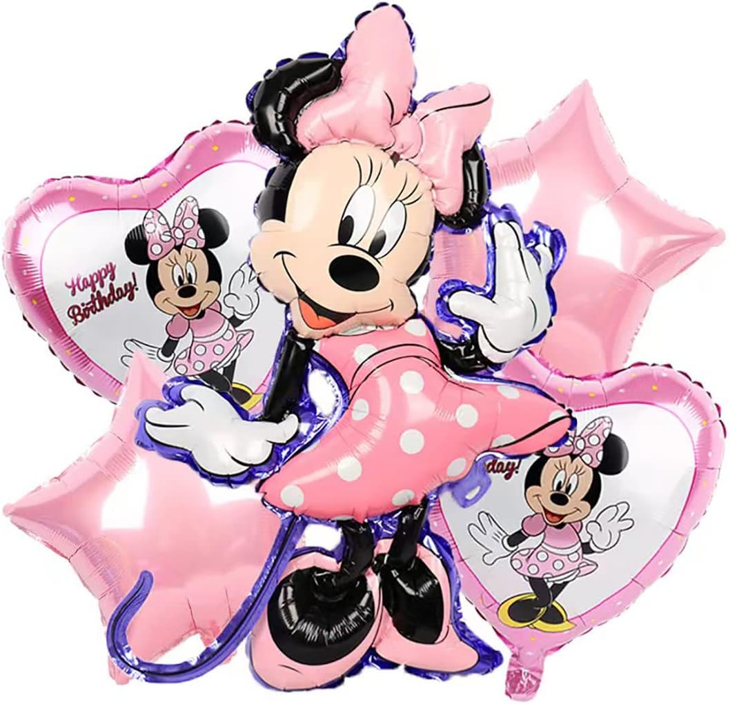 Minnie mouse happy birthday 5pc foil set