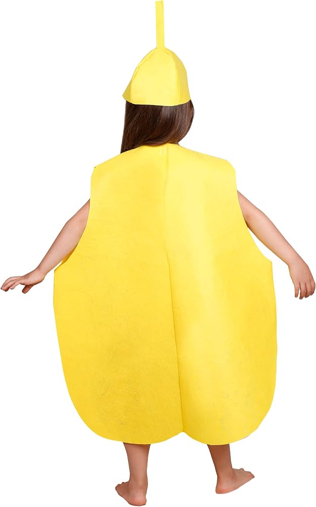 Yellow Pear fruit kids costume (3-8yrs)