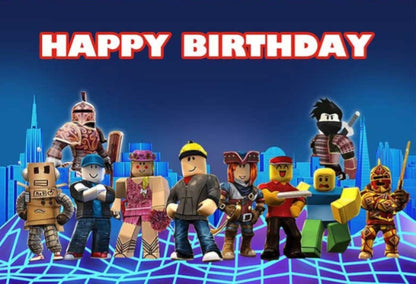 Roblox Party Decorations with backdrop (2nd edition package)