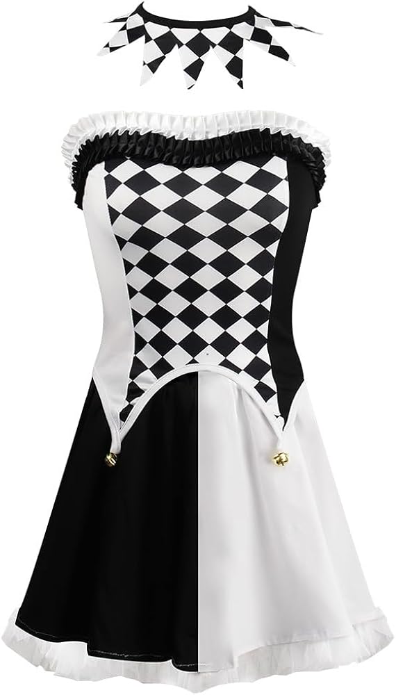 Jester Clown Fancy Dress Halloween Costume