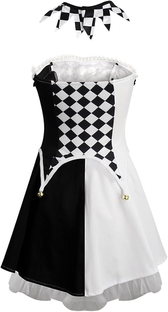Jester Clown Fancy Dress Halloween Costume
