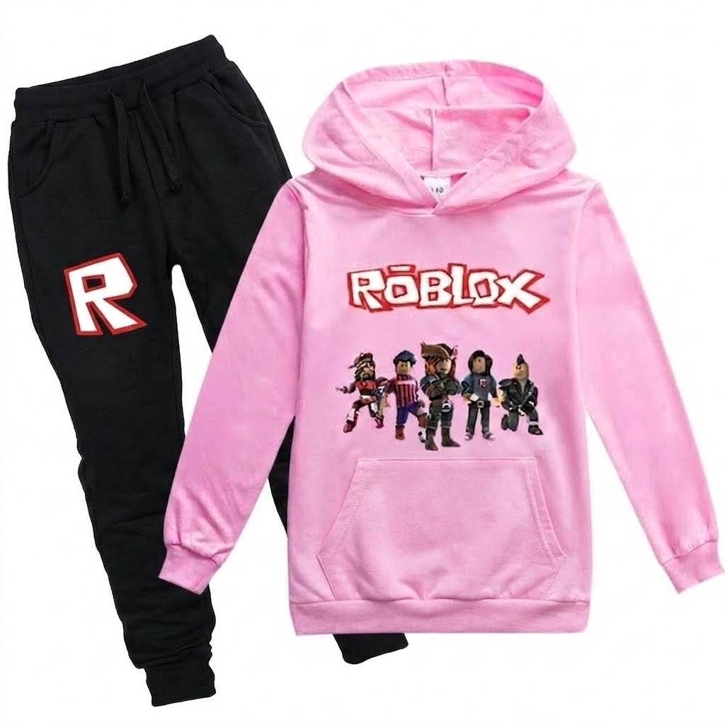 Roblox Football Crew Pink Track Suits with front pockets