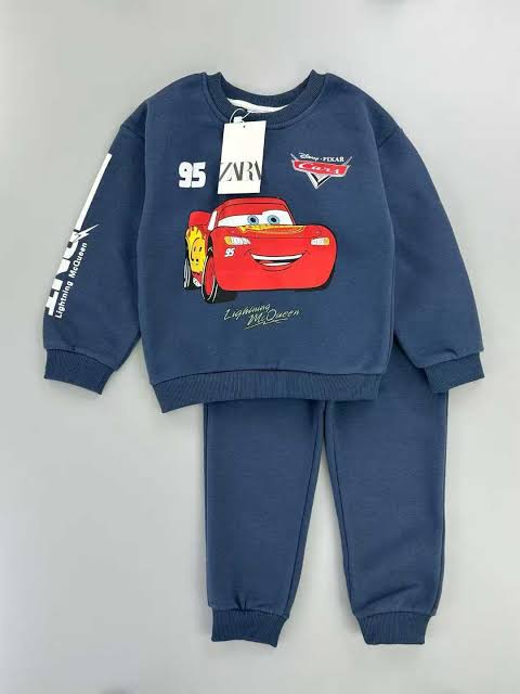 Zara Lightning McQueen Cars 2pc fleece tracksuit
