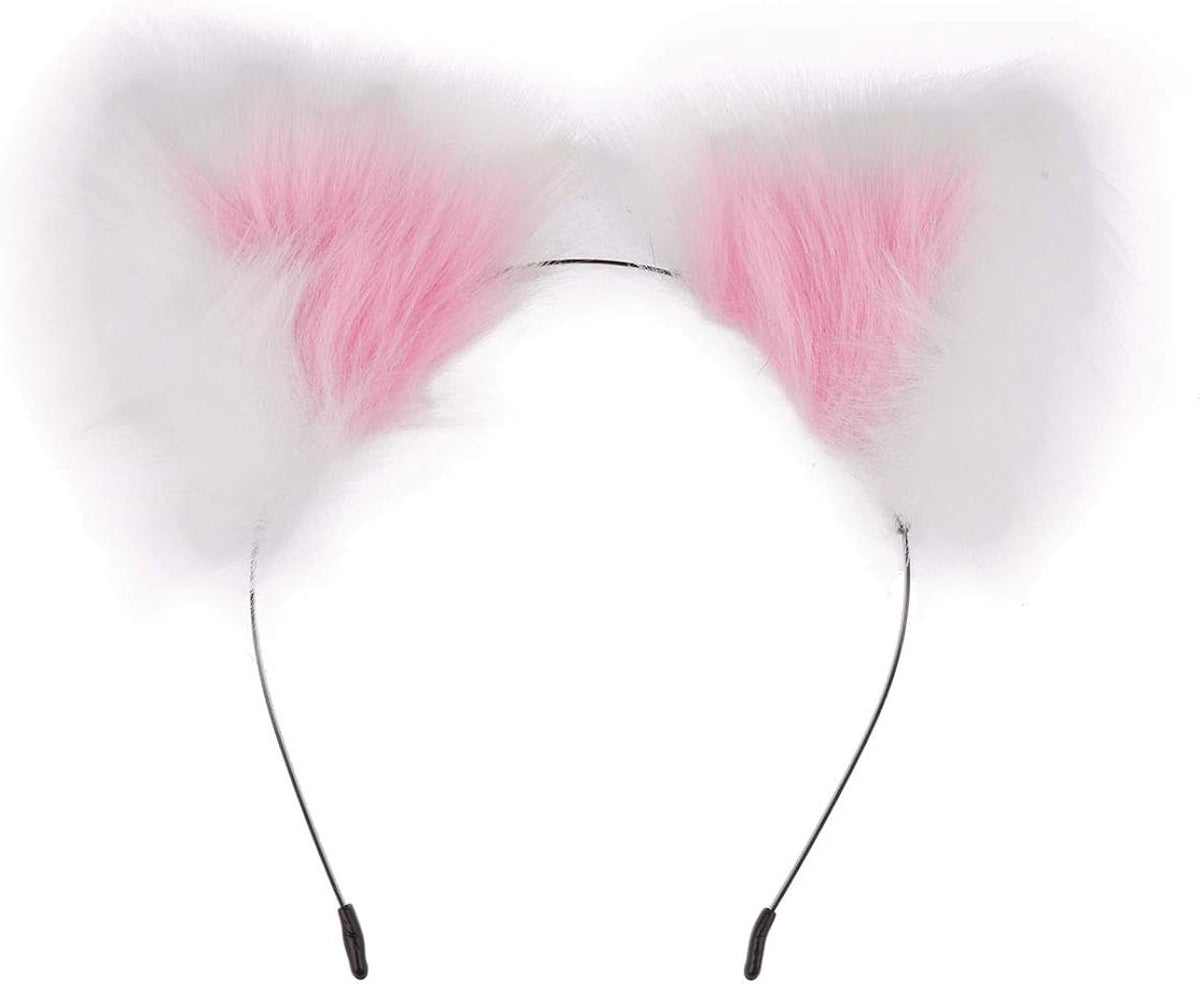 Fluffy cat ears headband