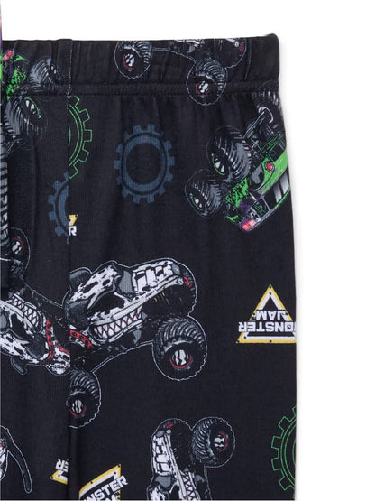 Monster Jam Boys Long sleeve soft pajamas 2pc set