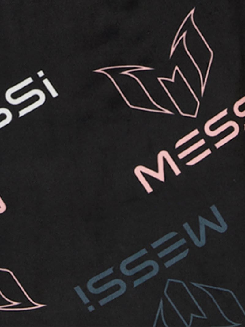 Messi 10 Grey and Black soft long sleeve Kids pajamas 2pc set