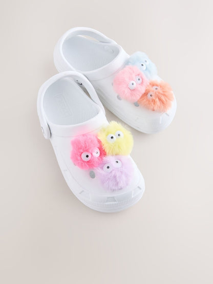 Next white monster fluffy crocs
