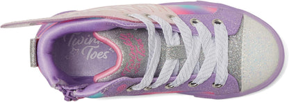 Skechers Girls Twinkle Toes Purple and pink light up shoes